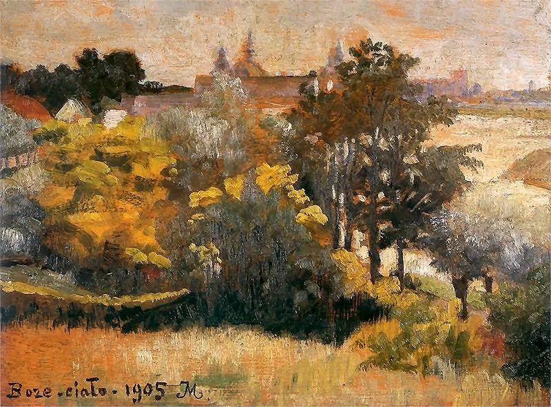 View of Krakow from Zwierzyniec, detail