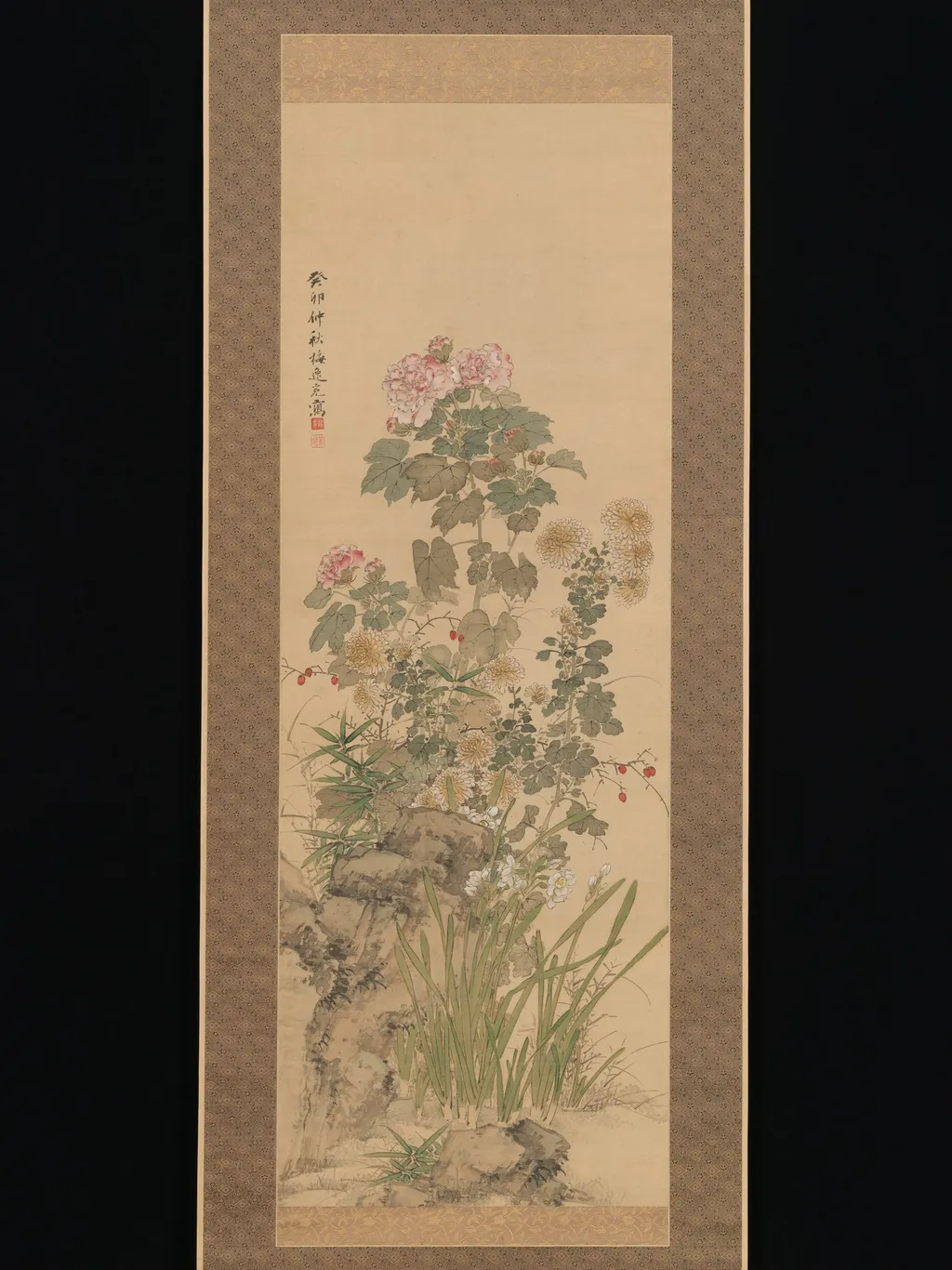 Autumn Flowers, by Yamamoto Baiitsu, unspecified, 1843