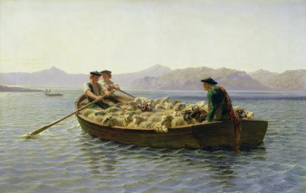 Changing Pastures, by Rosa Bonheur, oil, 1863
