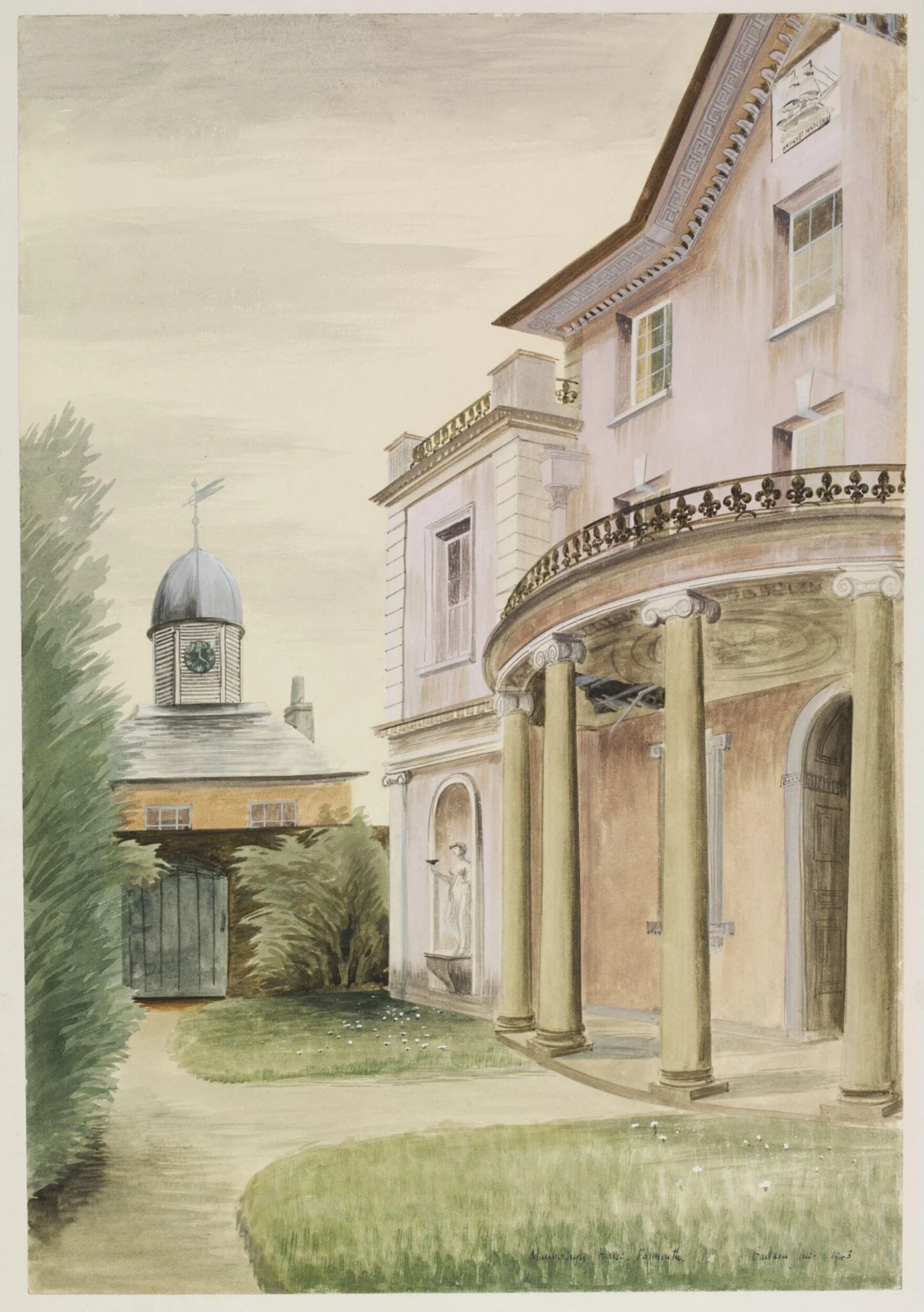 Marlborough House, Falmouth, detail
