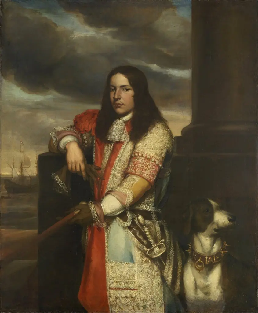 Portrait of Engel de Ruyter (1649-83), Vice-admiral and son of Michiel Adriaensz de Ruyter, by Jan Andrea Lievens, oil, 1673