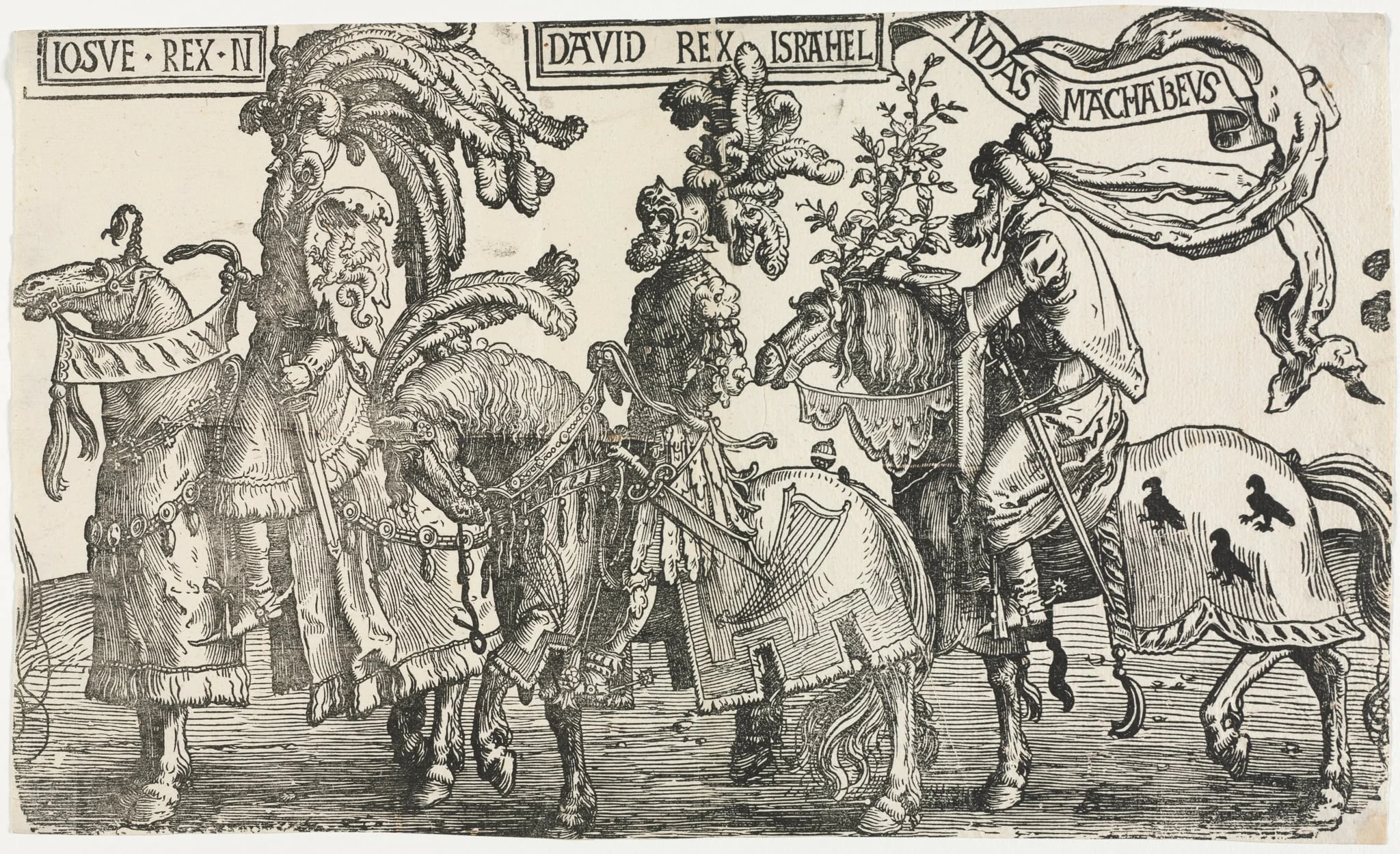 The Nine Heroes: Joshua, David, Judas Maccabees, detail