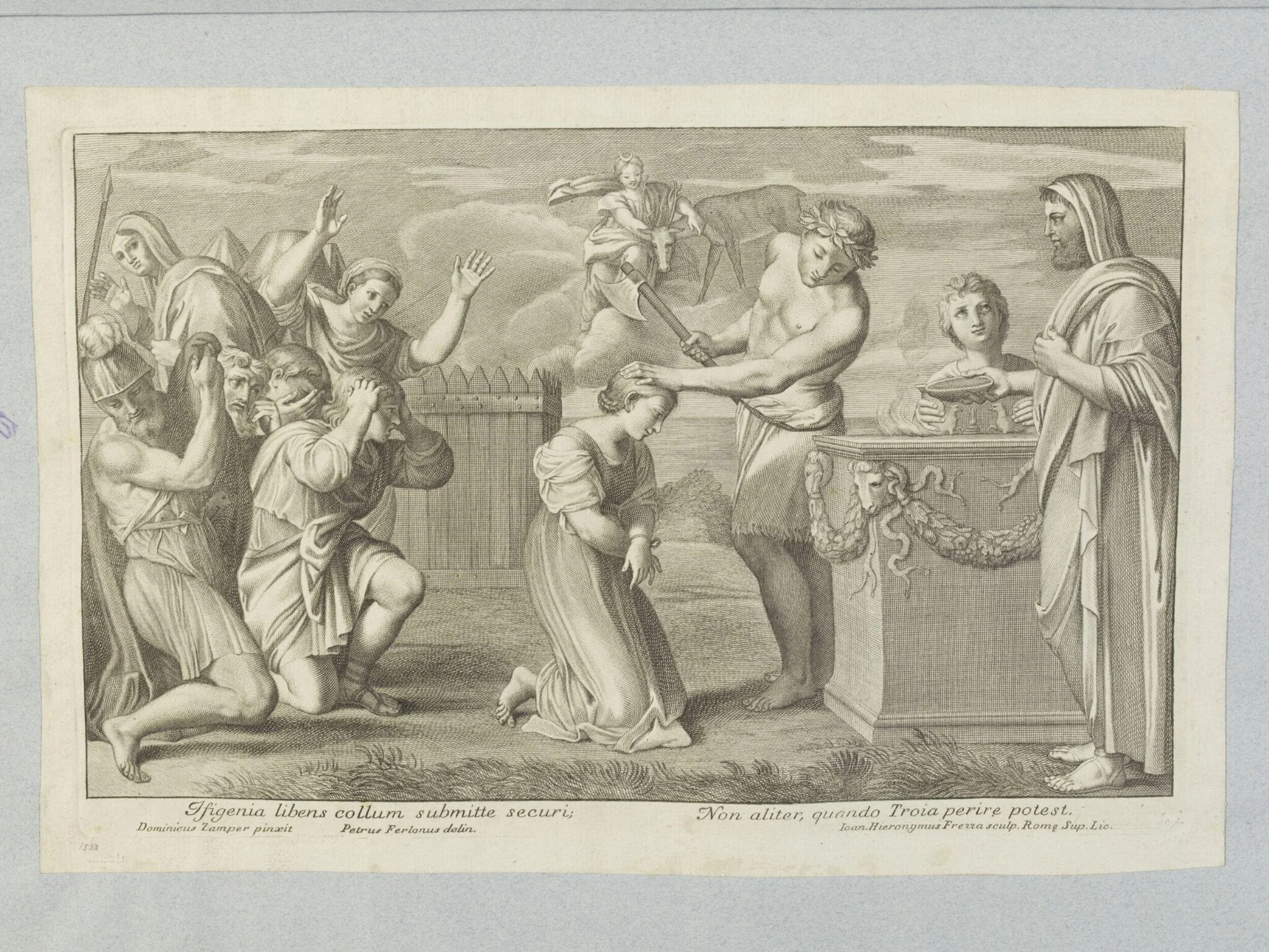 Sacrifice of Iphigenia, detail