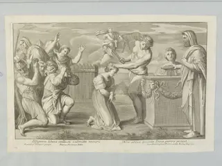 Sacrifice of Iphigenia, by Giovanni Girolamo Frezza, 1750