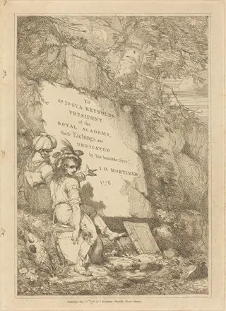 Title Page, by John Hamilton Mortimer, ink, 1778