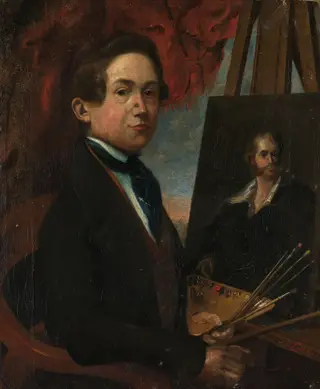 Self-Portrait, by Johannes Daniël Susan, oil, 1839