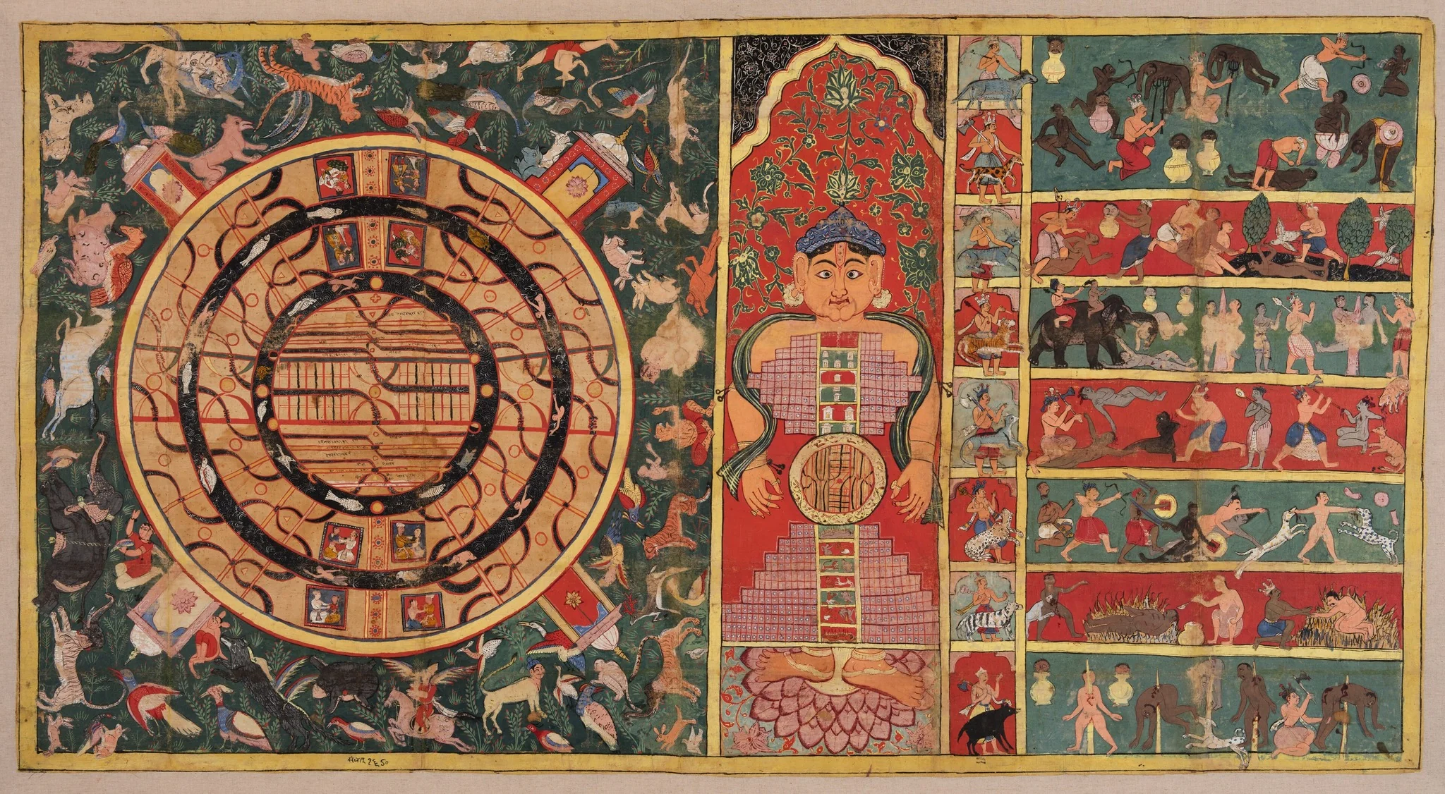 Diagrams of the Universe: The Two-and-a-Half Continents, the Universe in the Shape of a Person, and the Seven Levels of Hell, detail