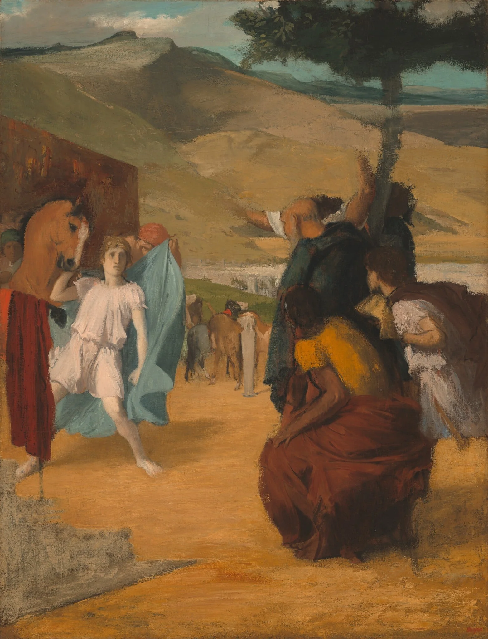 Alexander and Bucephalus, detail