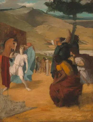 Alexander and Bucephalus, by Edgar Degas, oil, 1862