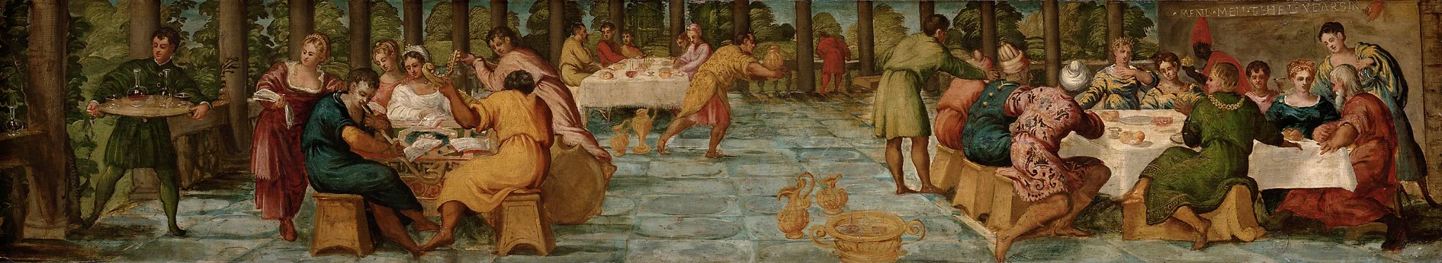 Gastmahl des Königs Belsazar, detail