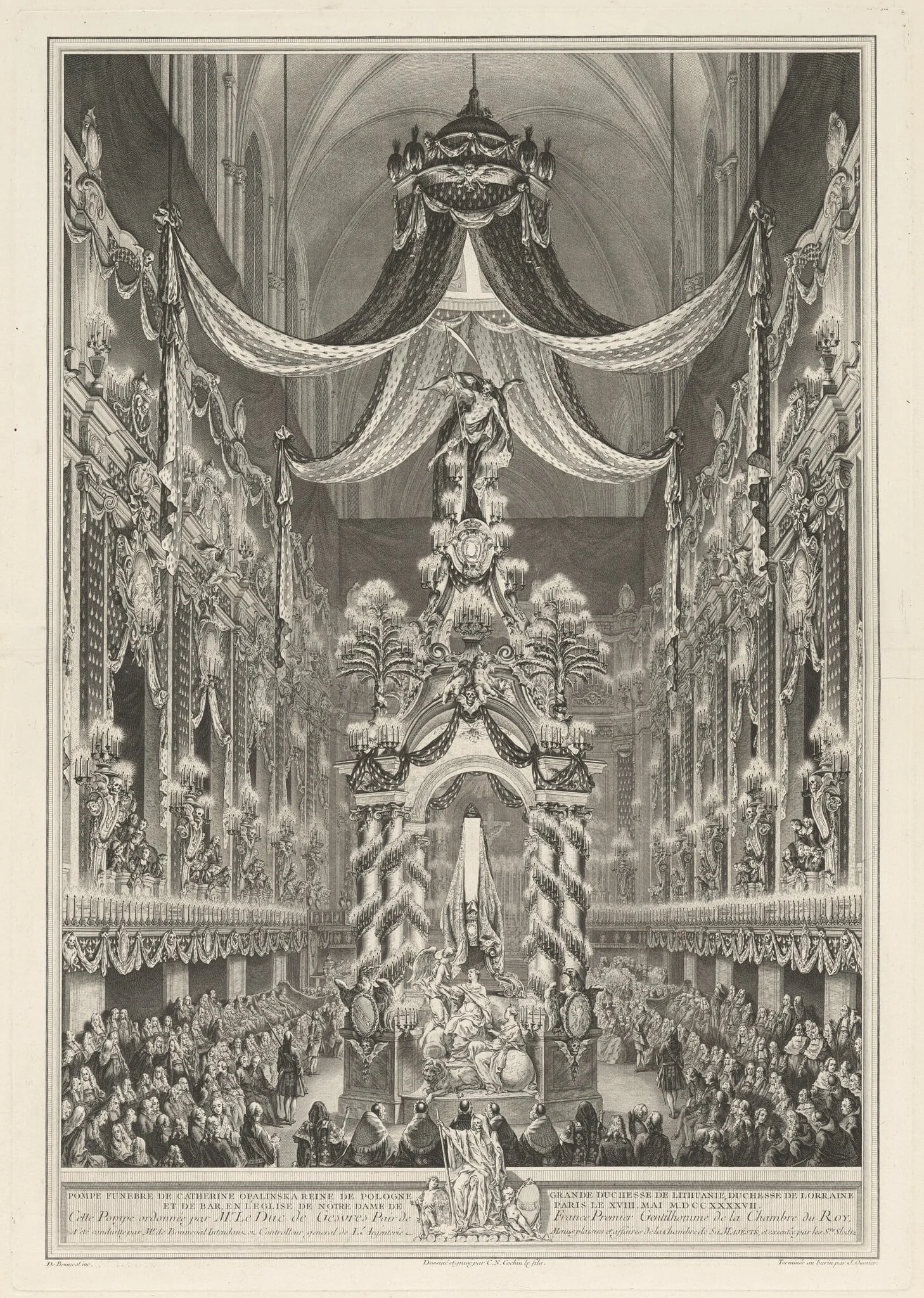 Pompe funèbre de Catherine Opalinska, detail