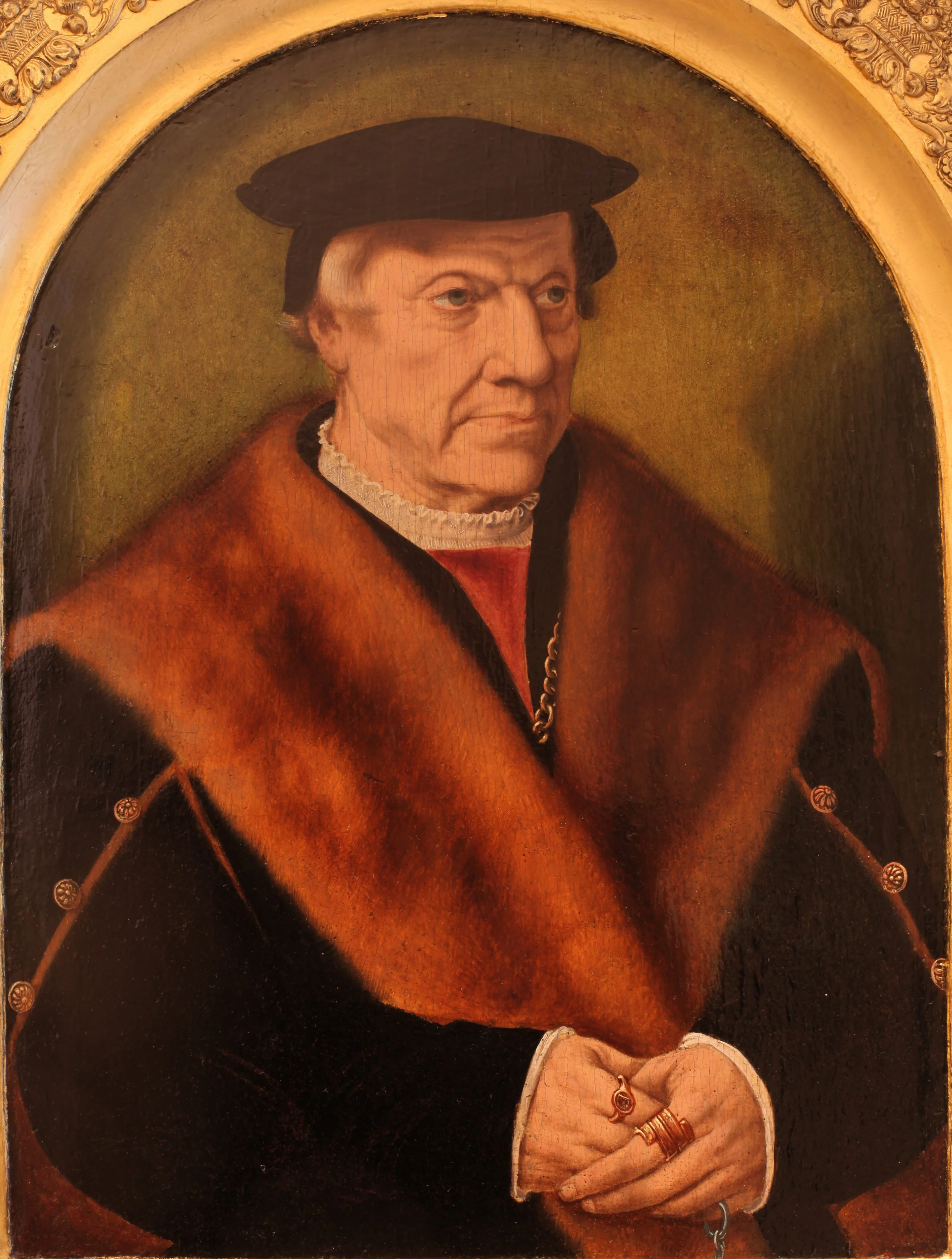 Portrait of a man, detail