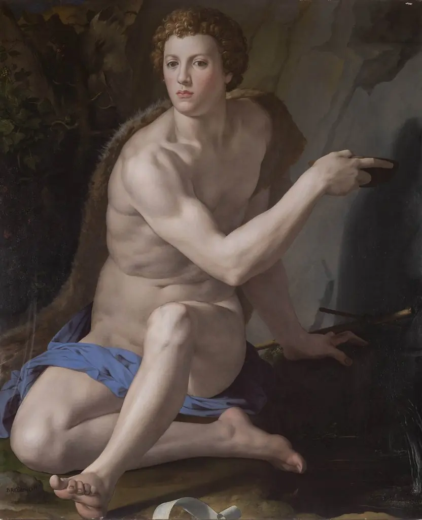 Saint John the Baptist, by Bronzino, oil, 1560