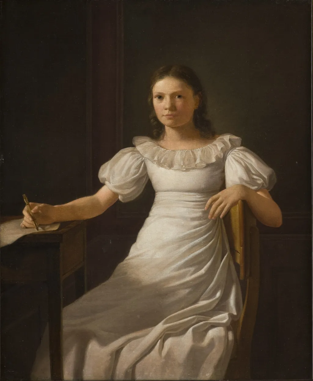 Kunstnerens søster Alvilde, by Constantin Hansen, oil, 1825
