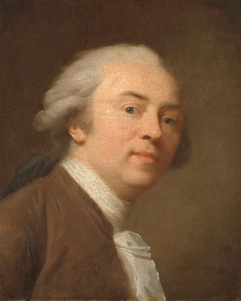 Self-portrait, by Johann Friedrich August Tischbein, oil, 1792