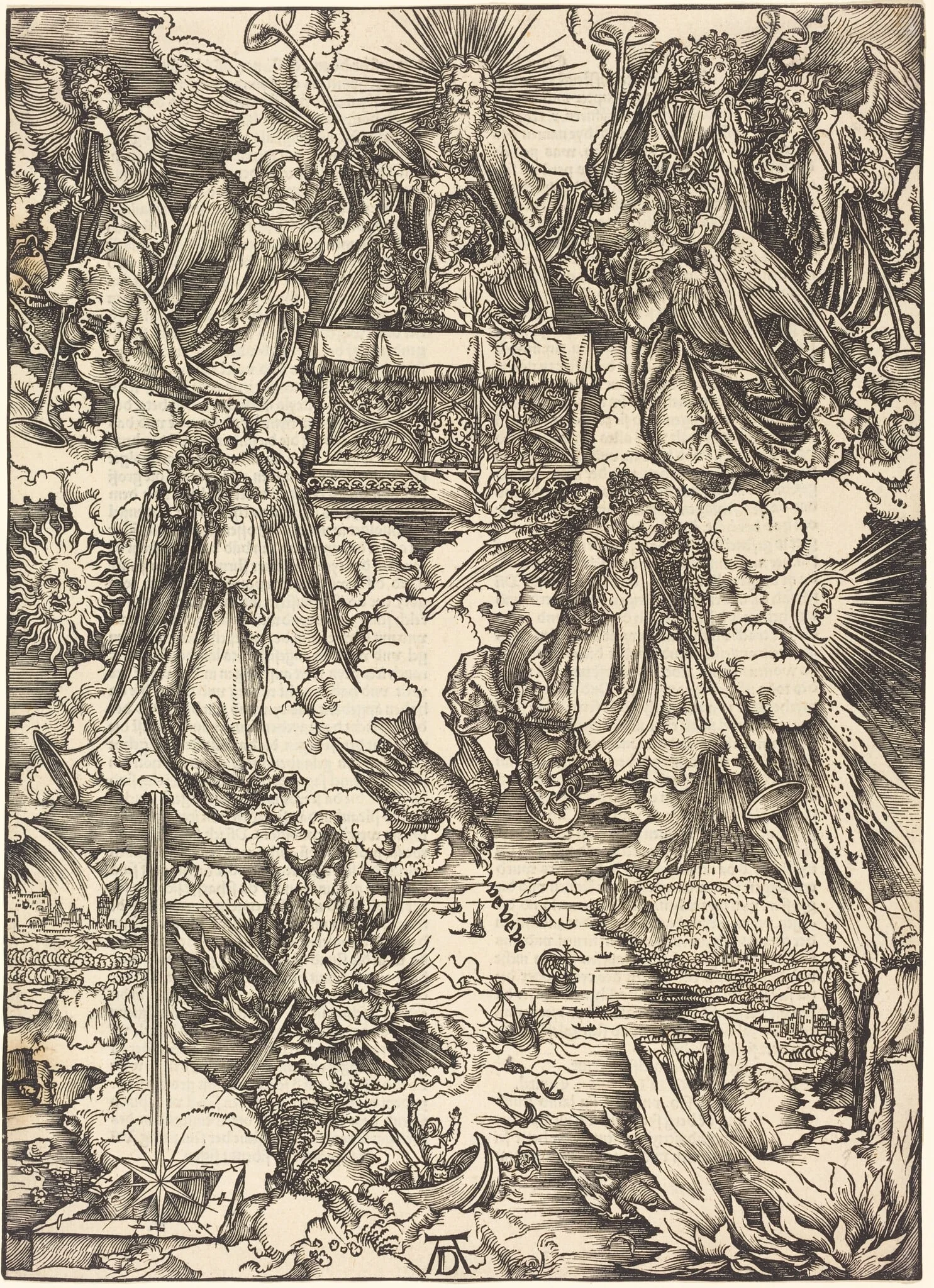 The Seven Angels with the Trumpets, detail