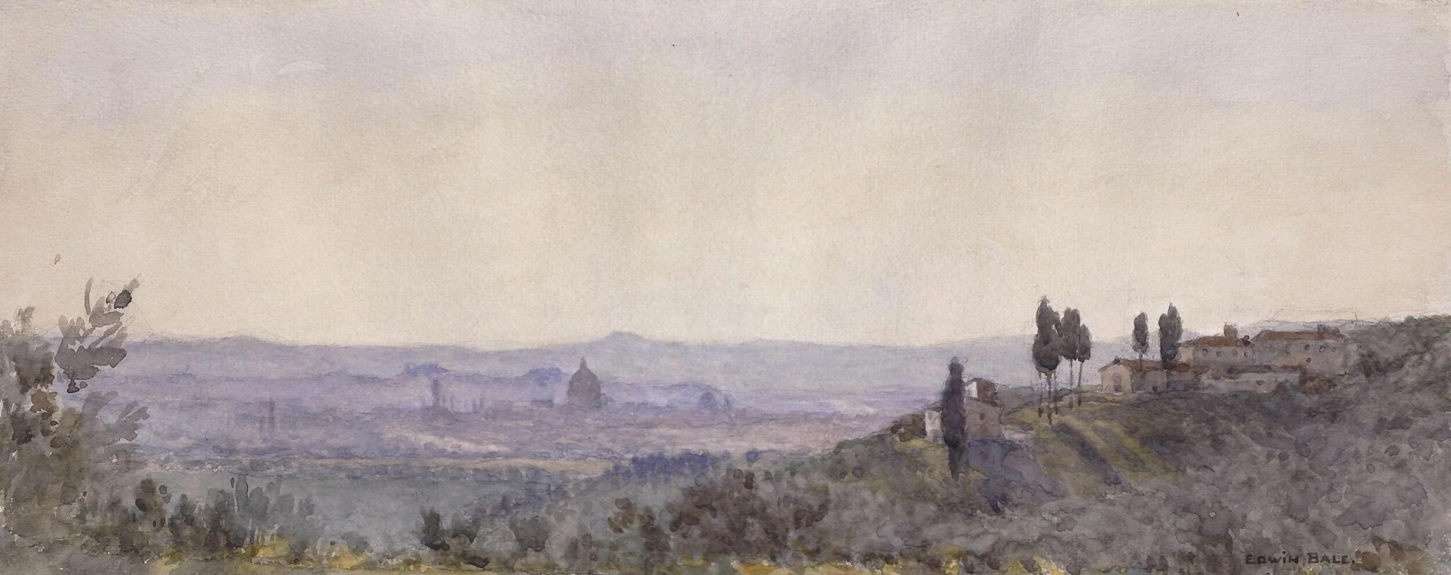 Florence from Settignano, detail