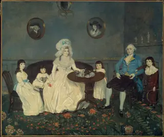Samels Family, by John Eckstein, oil, 1794