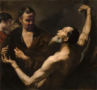 The Martyrdom of Saint Bartholomew, by Jusepe de Ribera, oil, 1634