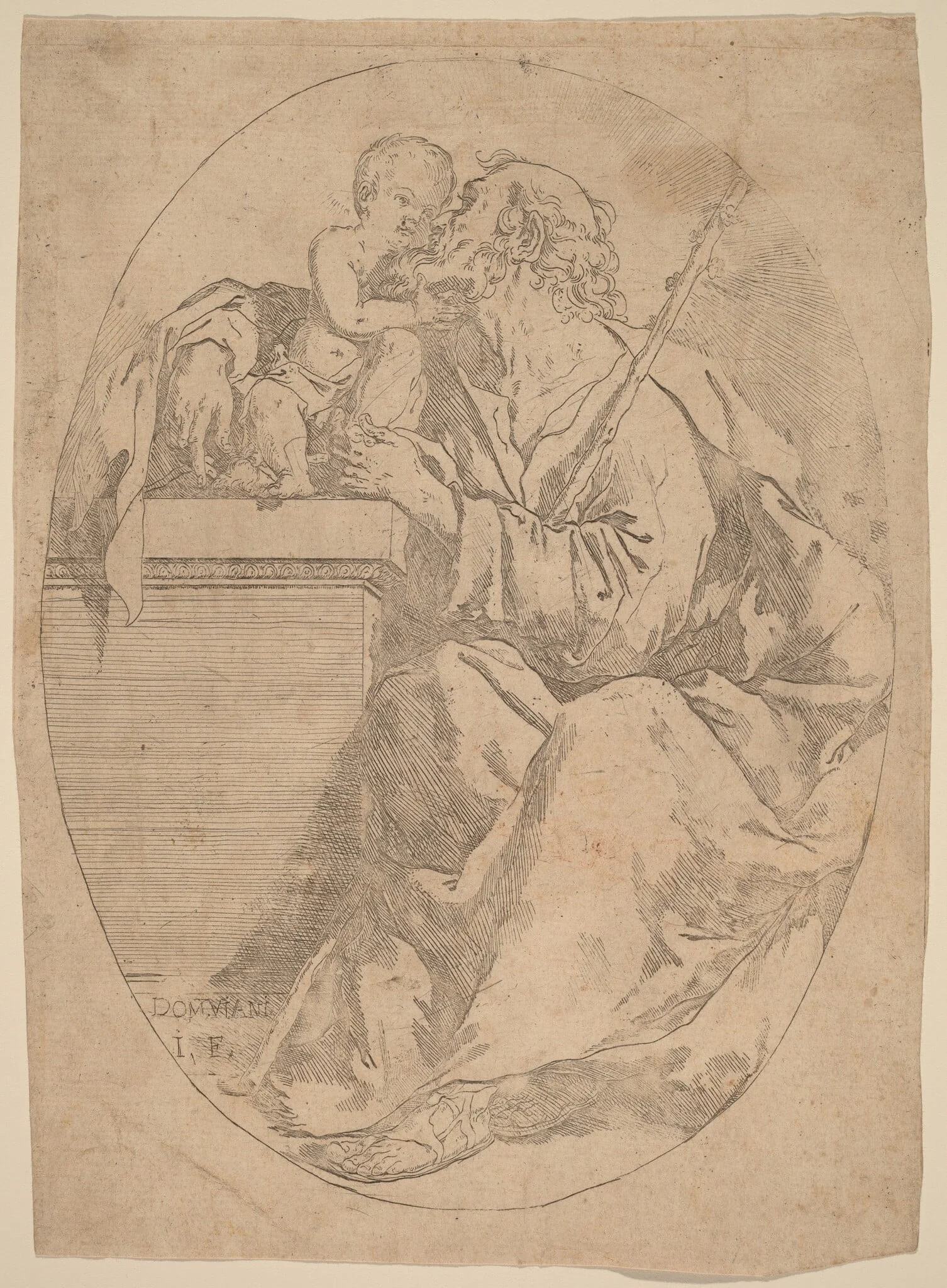 Saint Joseph and the Christ Child, detail