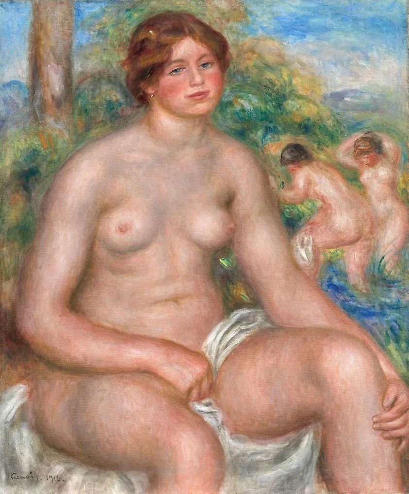 Seated Bather, detail