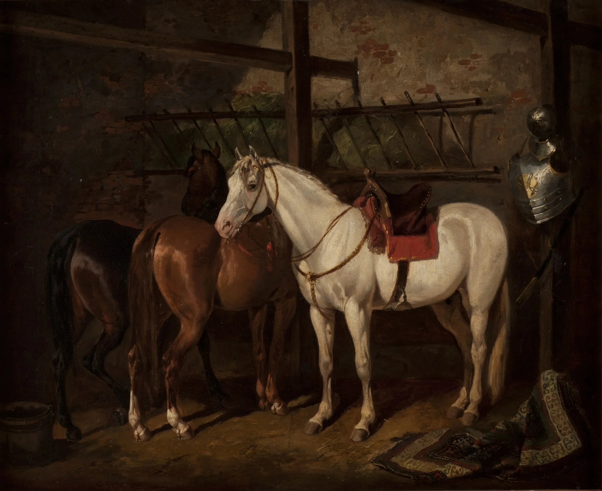 In a Stable, detail