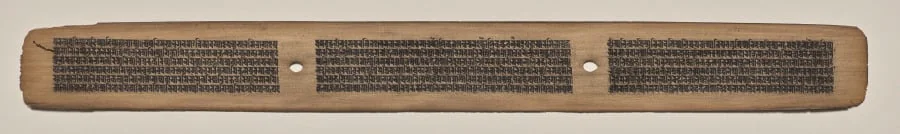 Text, Folio 29 (recto), from a Manuscript of the Perfection of Wisdom in Eight Thousand Lines (Ashtasahasrika Prajnaparamita-sutra), detail