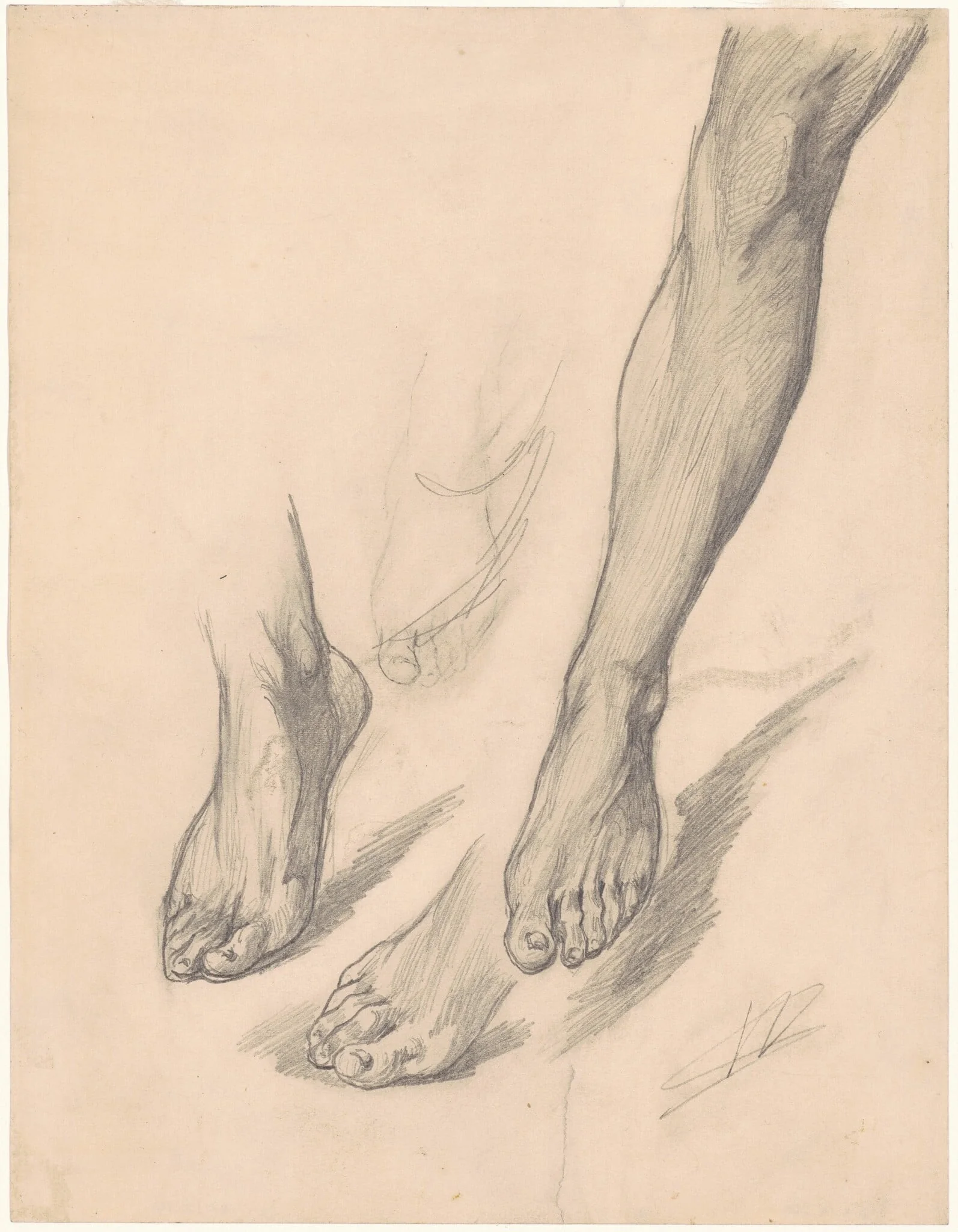 Studies of Feet, detail