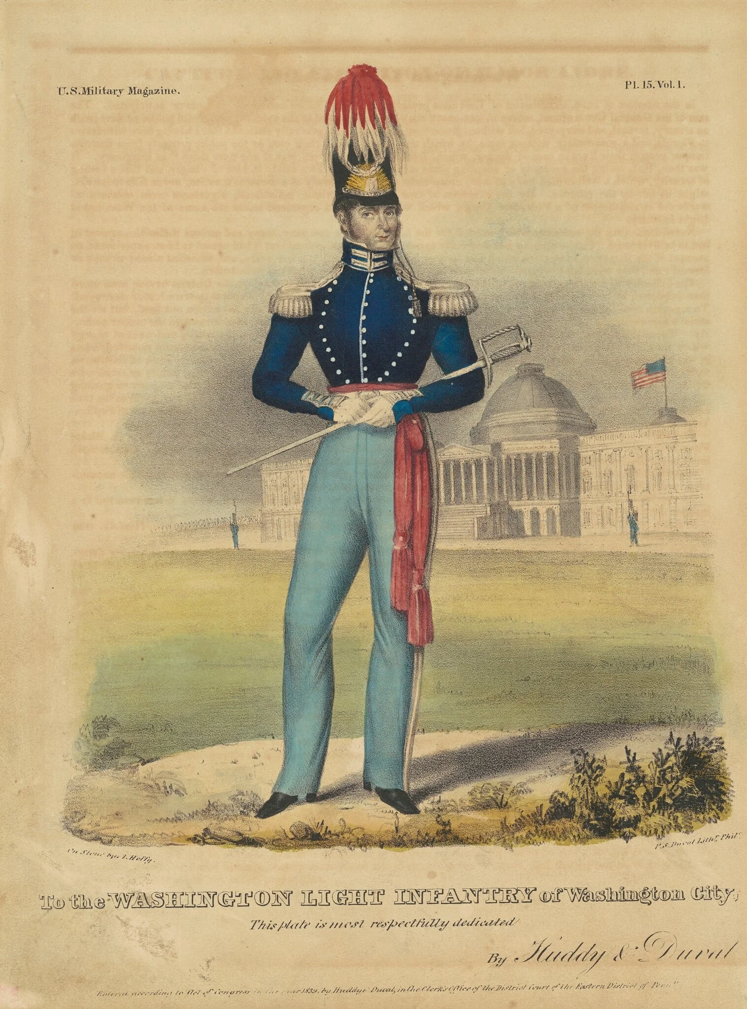 To the Washington Light Infantry of Washington City, detail