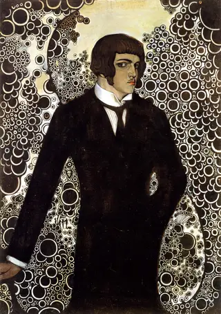 Self-portrait, by Vsevolod Maximovich, unspecified, 1913