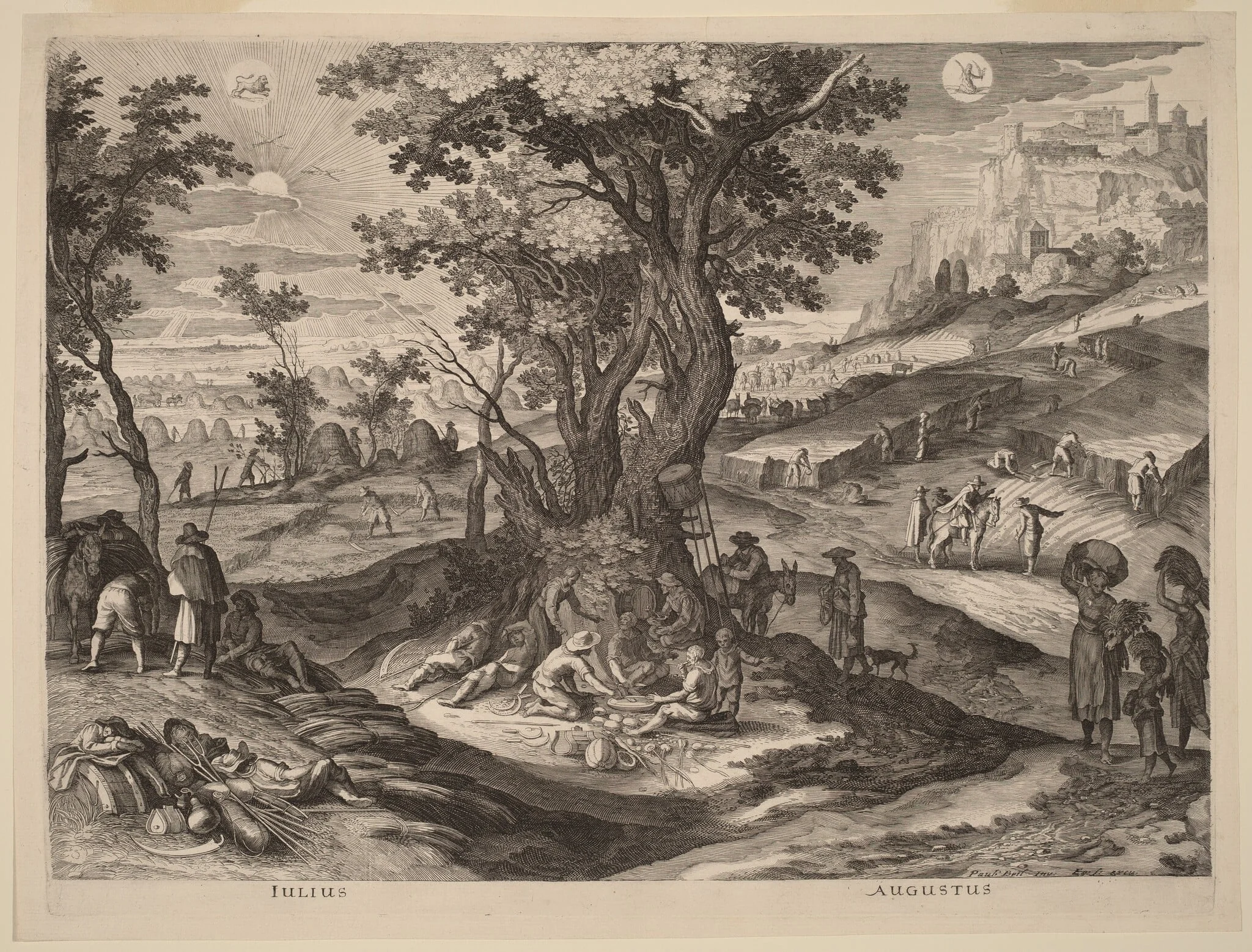 July and August, detail