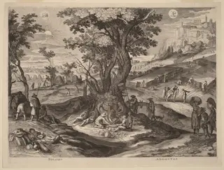 July and August, by Aegidius Sadeler II, ink, 1615