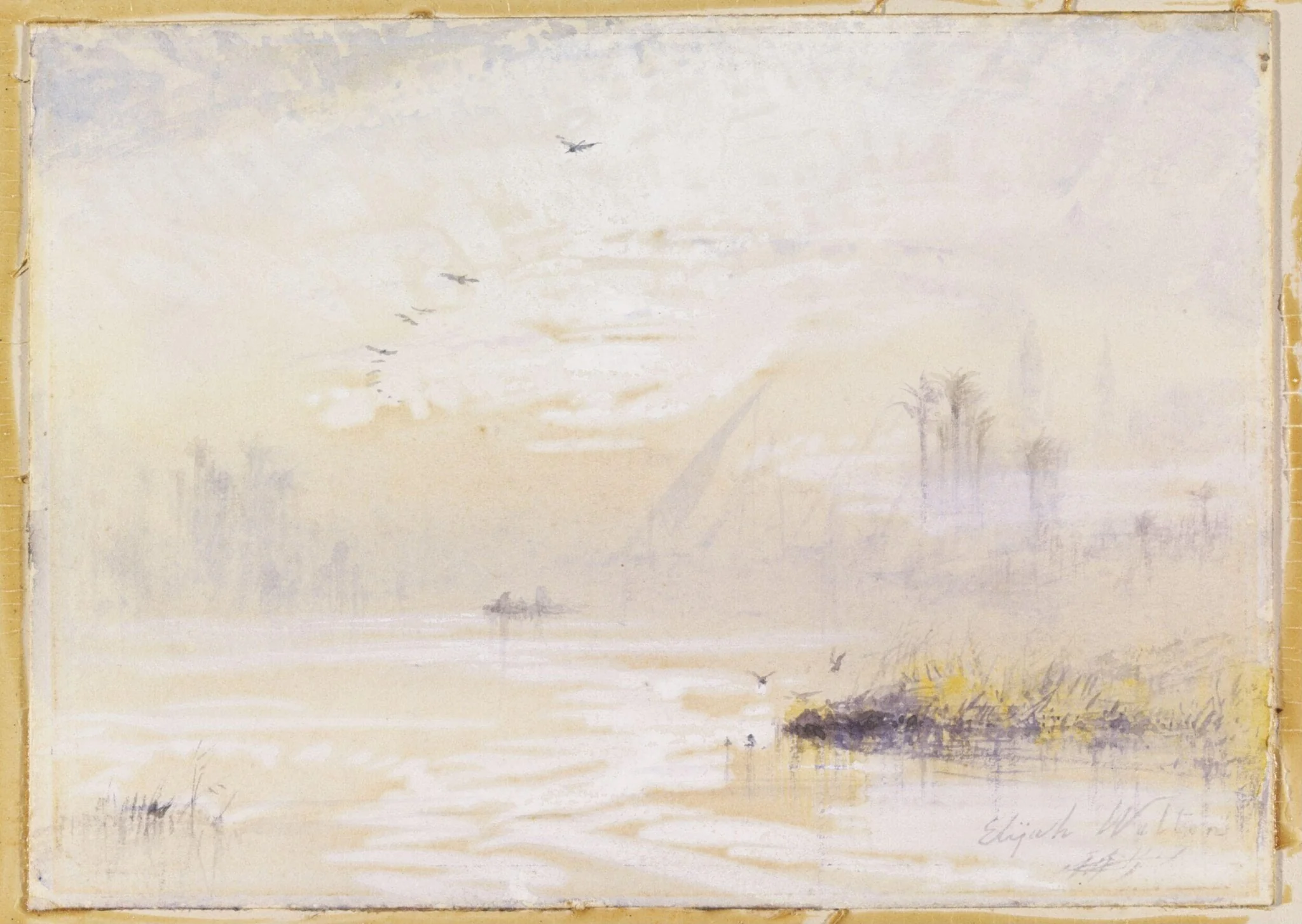 Nile view, early morning, detail