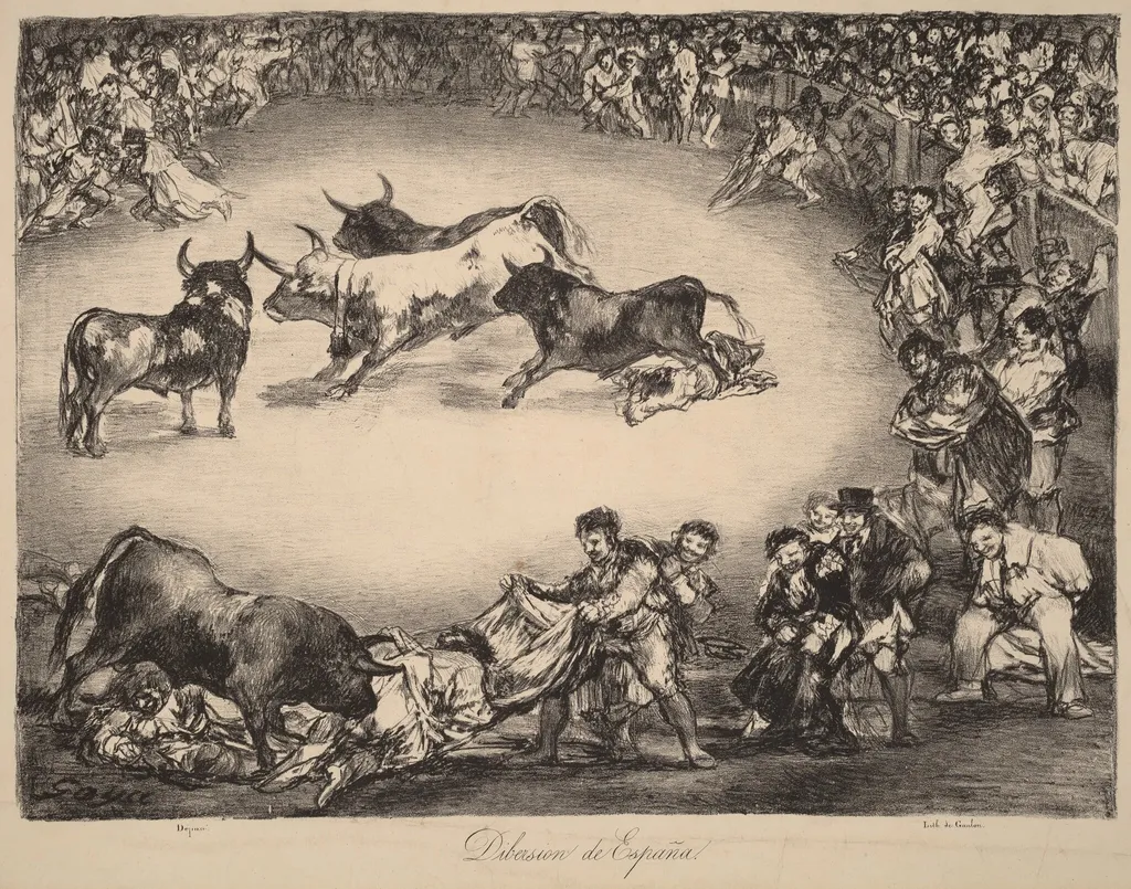 Dibersion de España (Spanish Entertainment), by Francisco Goya, ink, 1825