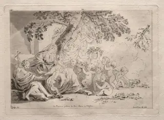 Holy Family with Putti, by Jean-Claude-Richard de Saint-Non, 1773
