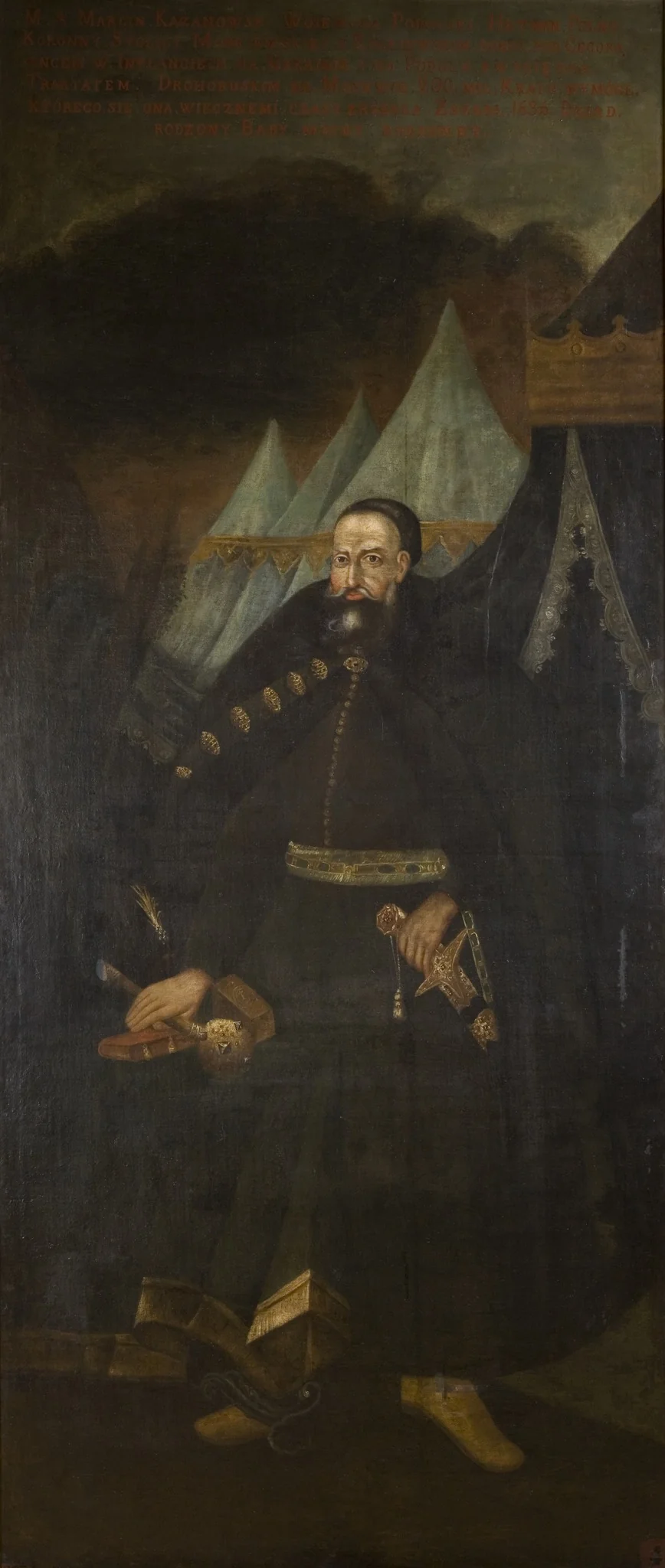 Portrait of Marcin Kazanowski (ca. 1563–1636), Field Crown Hetman, detail