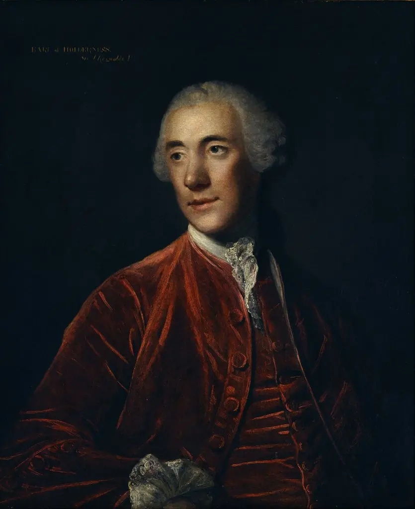 Robert d’Arcy, 4th Earl of Holderness, by Joshua Reynolds, oil, 1775