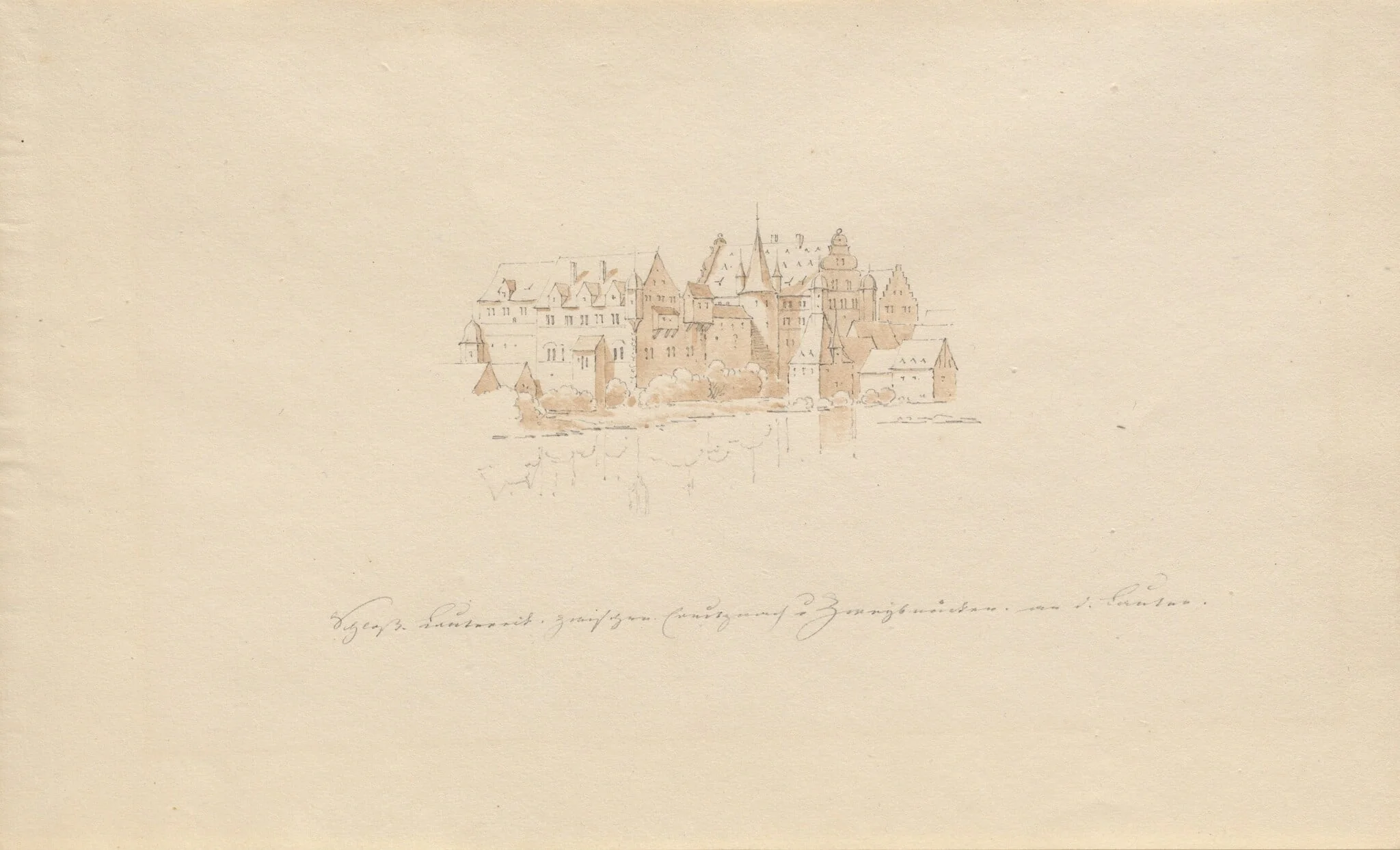 Schloss Lauter zwischen Creutznach u. Zweibrücken an d. Lauter, detail