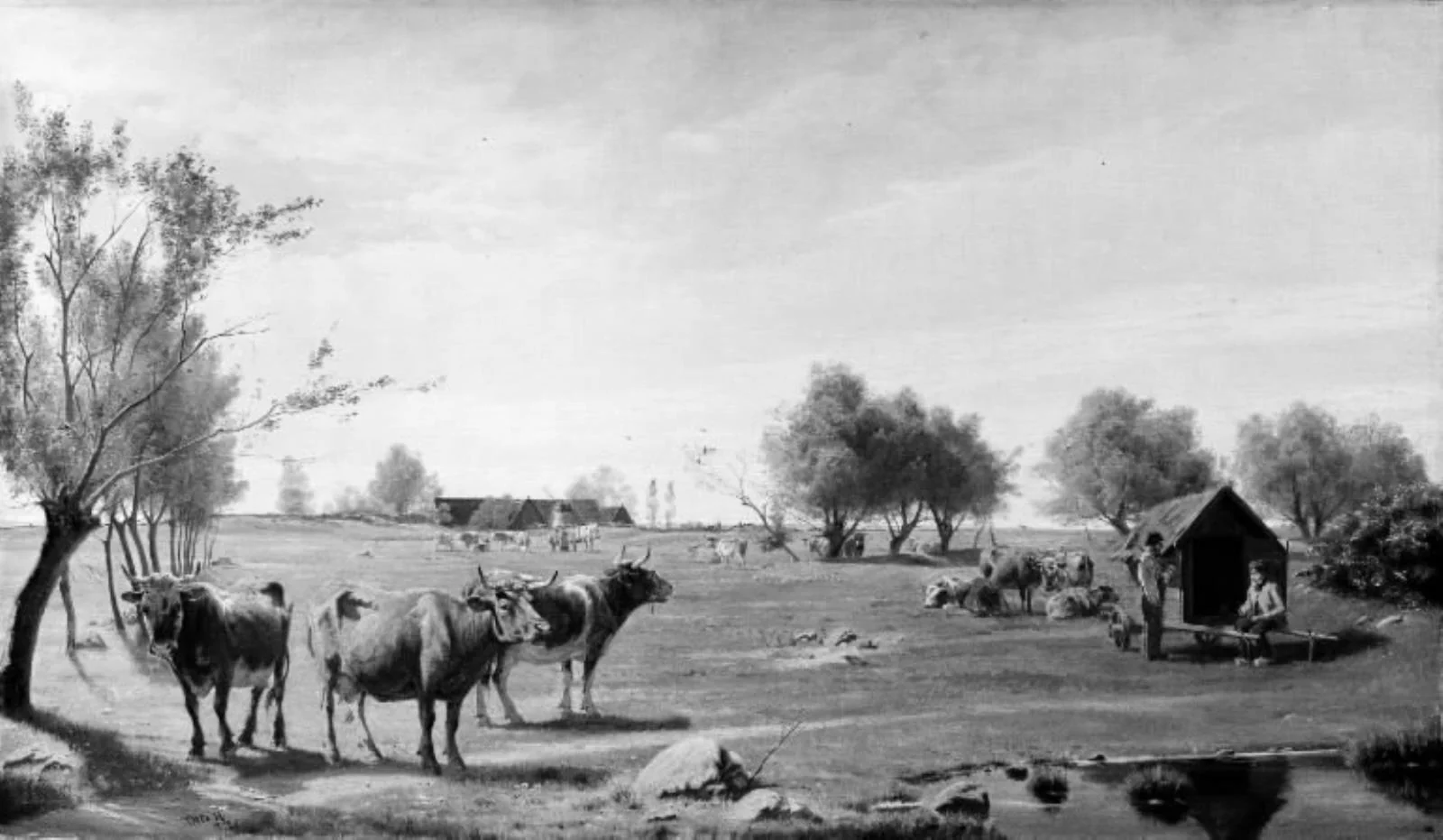 Cows in a Field, detail