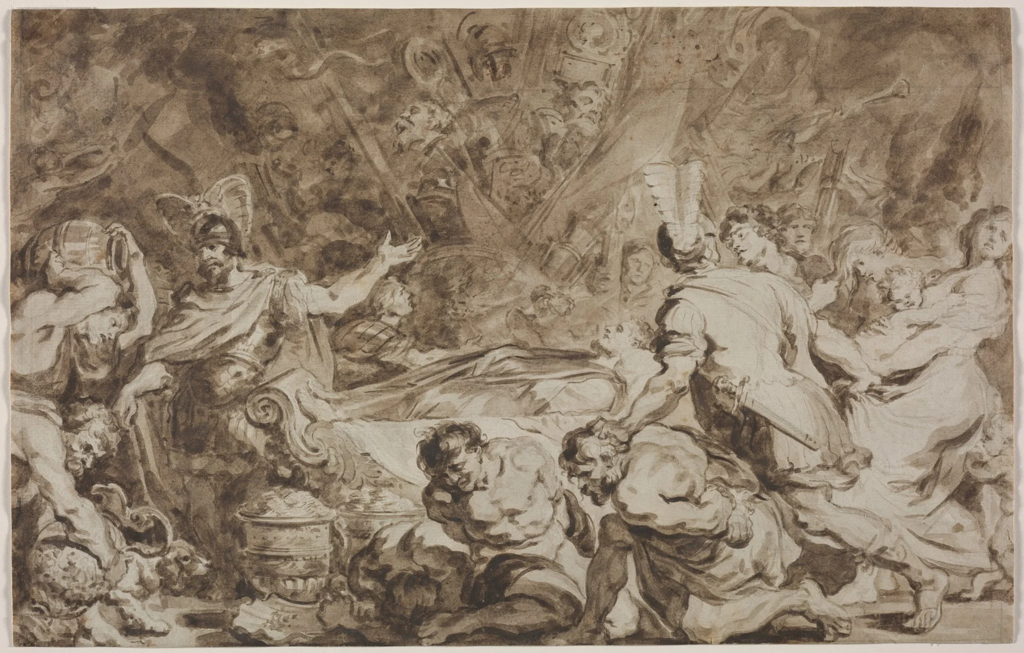 The Funeral of Decius Mus, detail