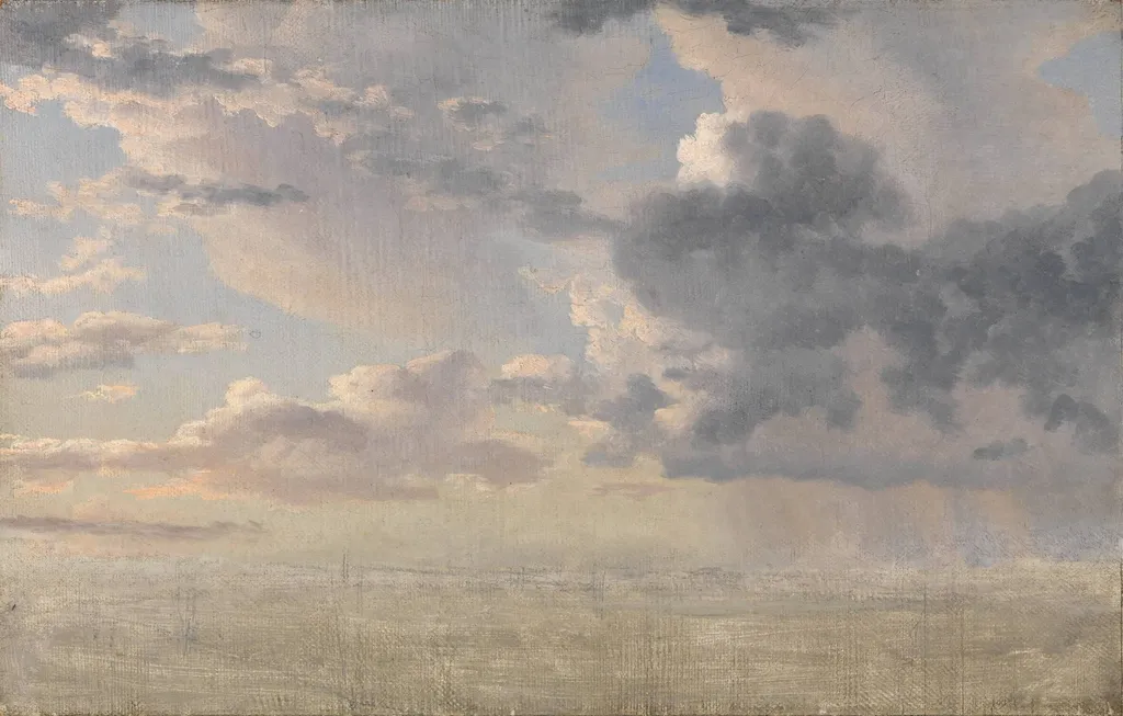 Study of Clouds over the Sound, by Unknown artist