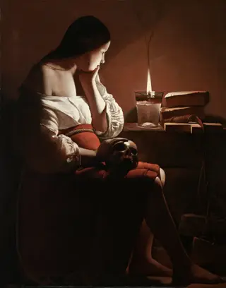 Magdalen with the Smoking Flame, by Georges de La Tour, oil, 1640