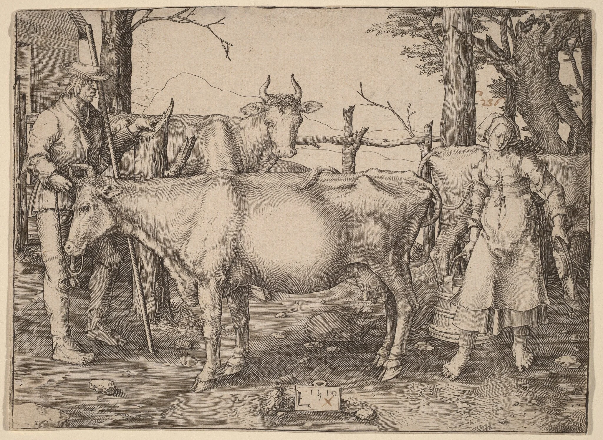 The Milkmaid, detail