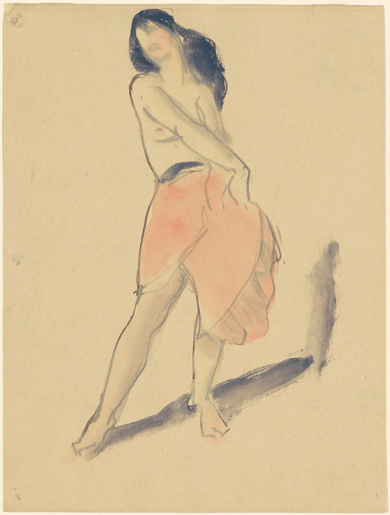 Dancer in a Red Skirt, No. 2, detail