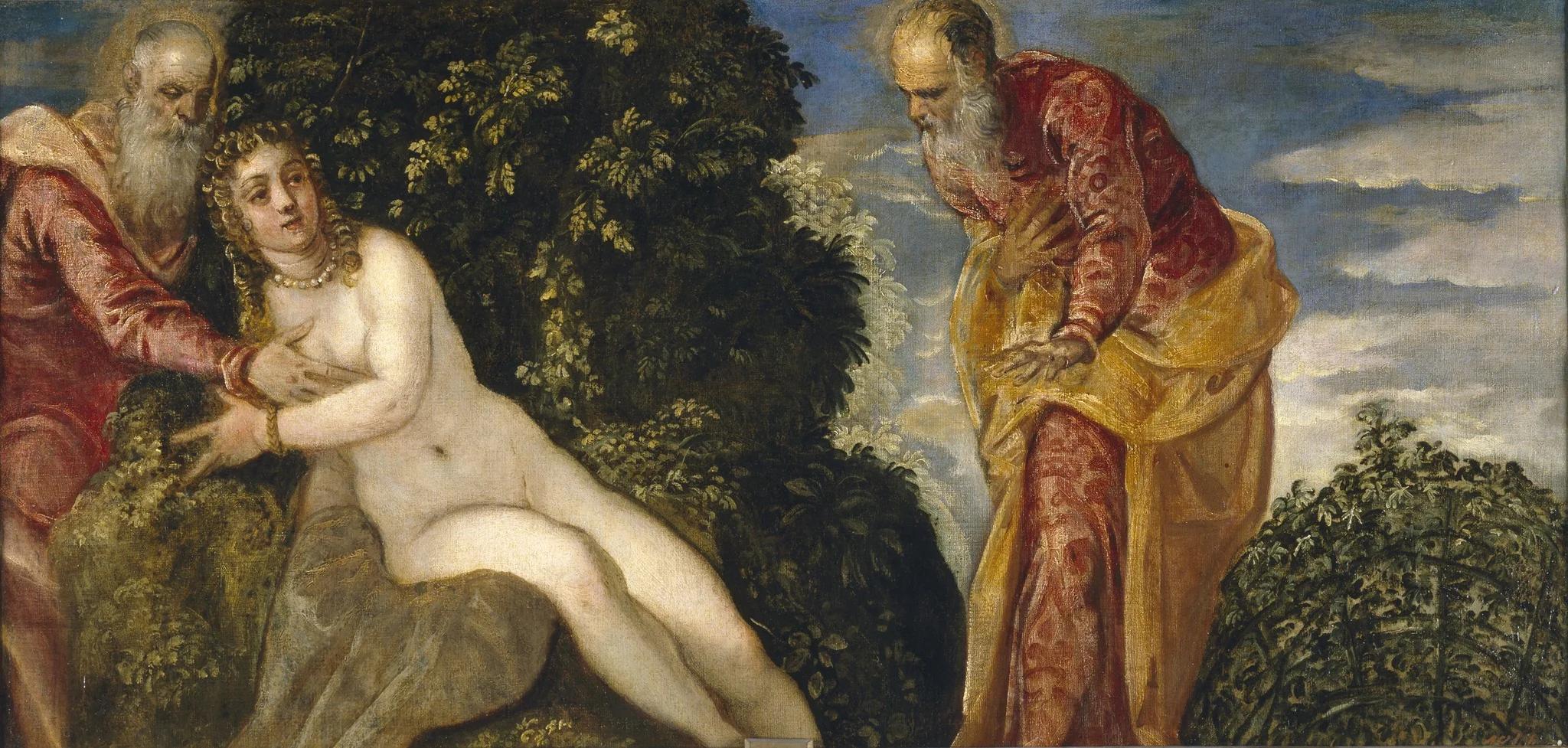 Susannah and the Elders, detail