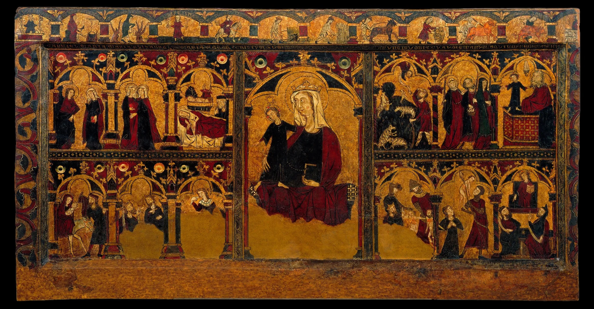 Altar frontal of Jesus' childhood, detail