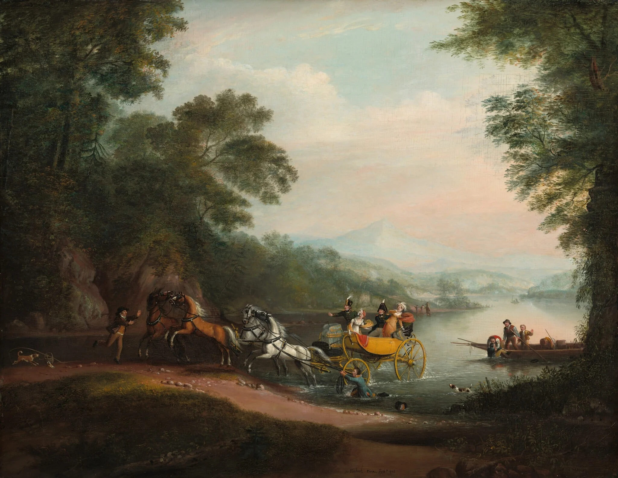 Mishap at the Ford, detail
