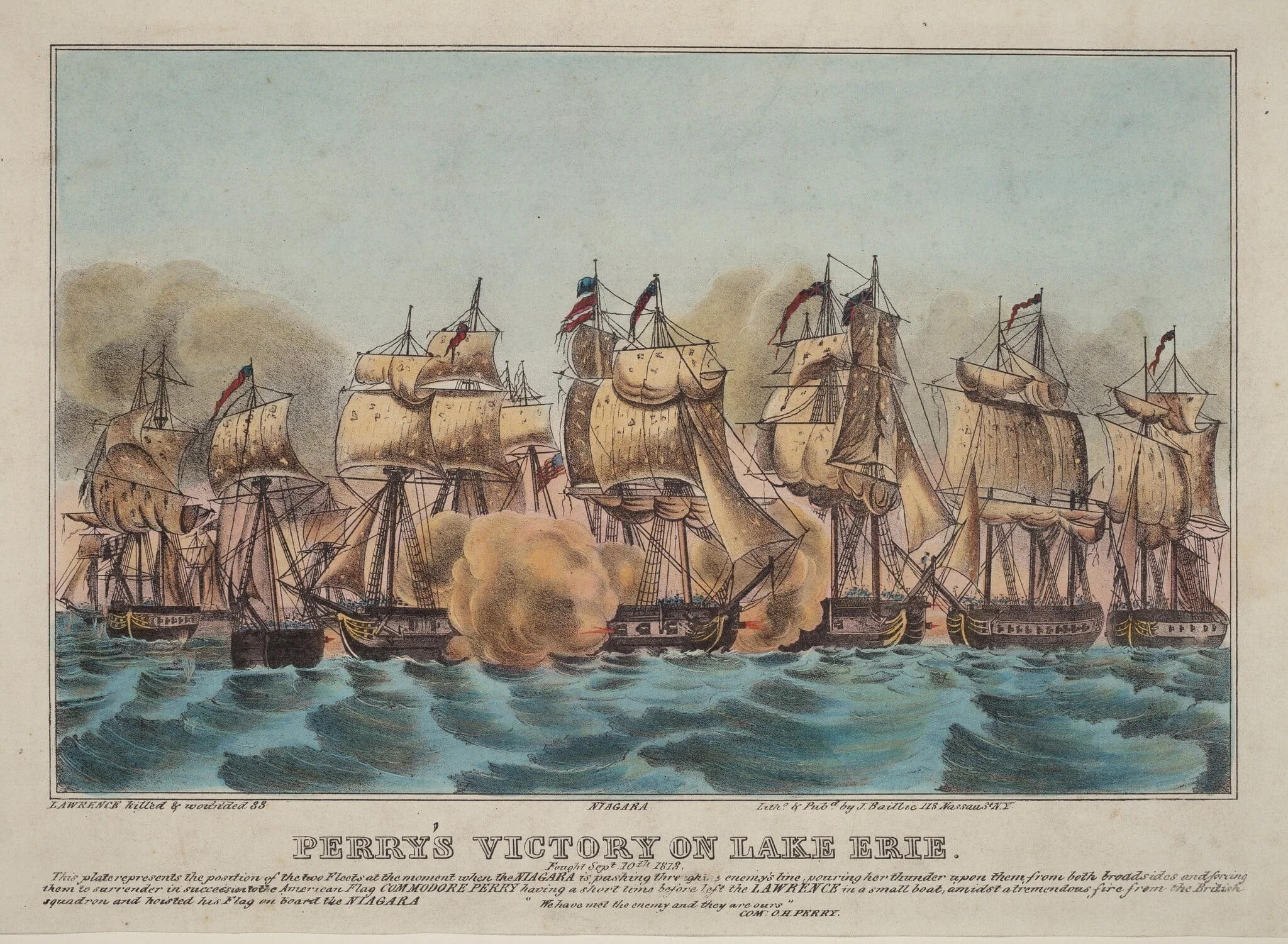 Perry's Victory on Lake Erie, detail