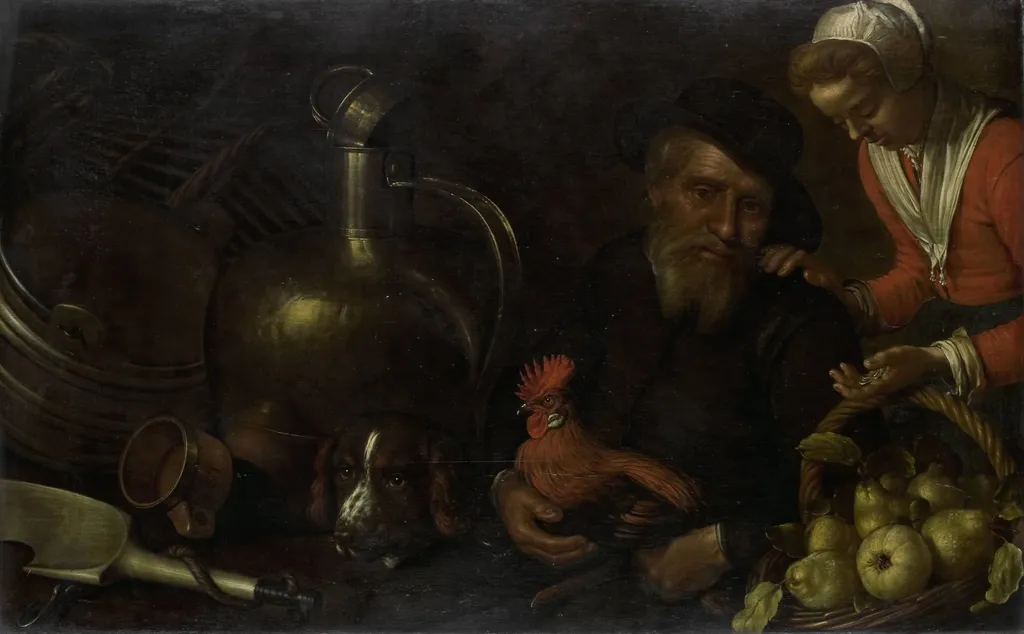 The Poultry Seller, by Cornelis Jacobsz. Delff, unspecified, 1632