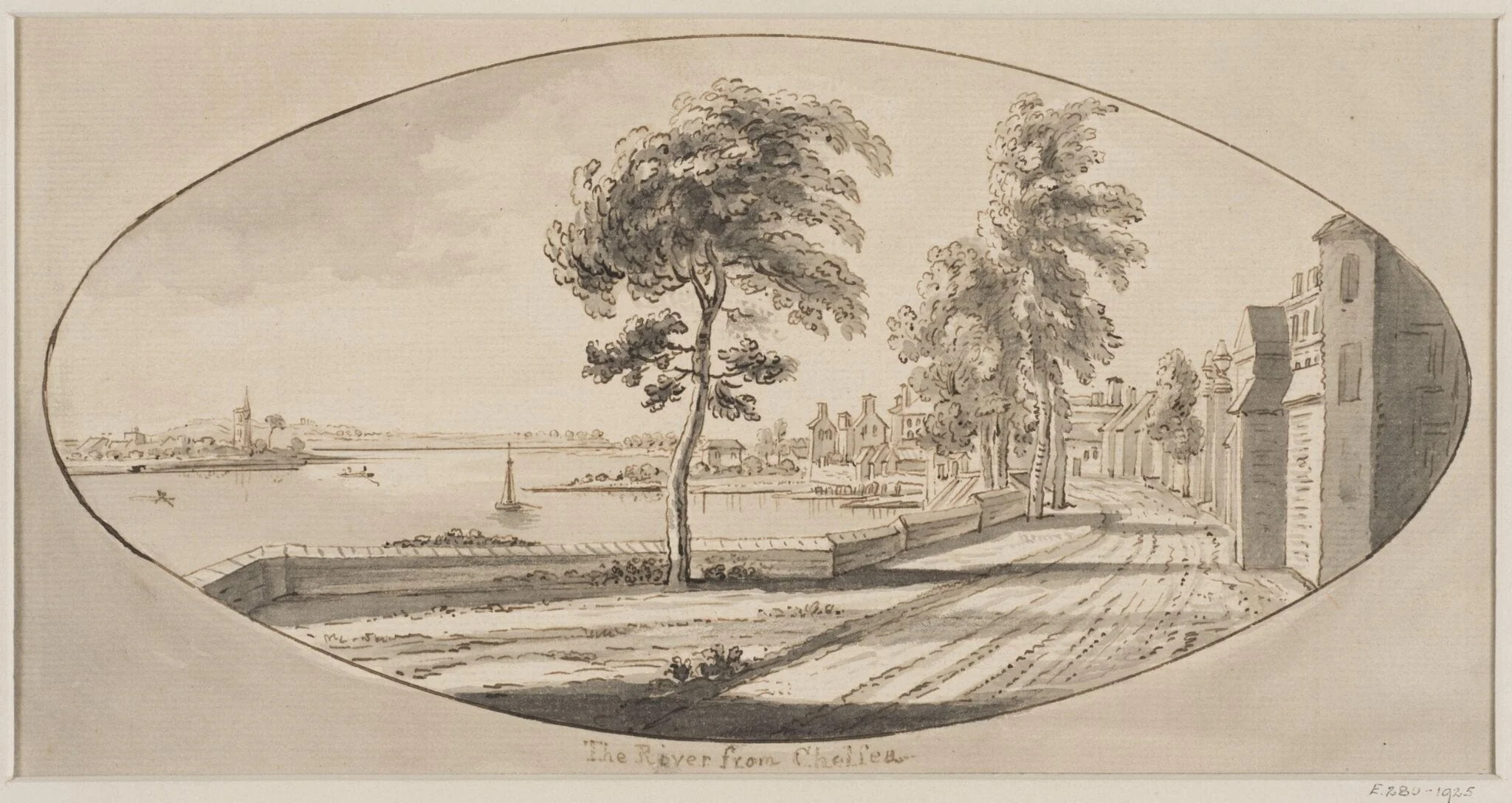 The River from Chelsea, detail